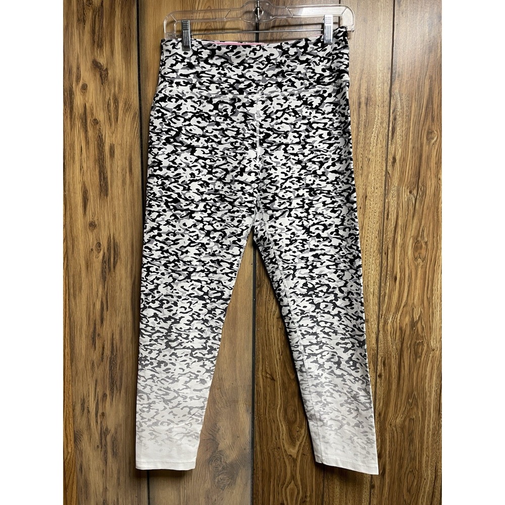 Calvin Klein Leggings women’s Large White Black Animal Print Performance Wick
